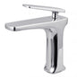 Square Chrome Basin Mixer