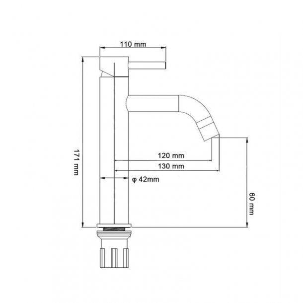 Chrome Basin Mixer(Brass)