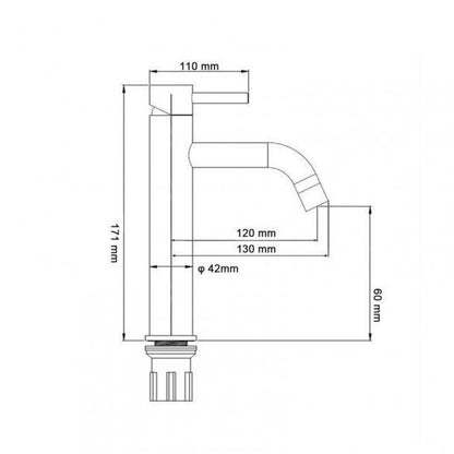 Chrome Basin Mixer(Brass)