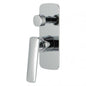 Square Chrome Wall Mixer With Diverter