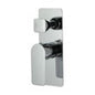 Vog Solid Brass Chrome Bath/Shower Wall Mixer with Diverter Wall Mounted