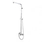Square Chrome Shower Station without Shower Head and Handheld Shower