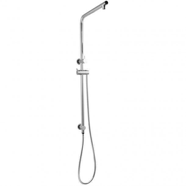 Round Chrome Shower Station(Right Angle) without Shower Head and Handheld Shower
