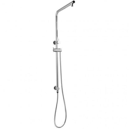 Round Chrome Shower Station(Right Angle) without Shower Head and Handheld Shower