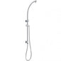 Round Chrome Shower Station without Shower Head and Handheld Shower