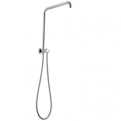 Round Chrome Shower Station without Shower Head and Handheld Shower