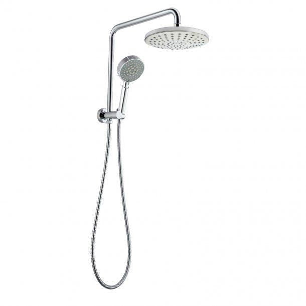 8'' 300mm Height Round Chrome Shower Station Top Water Inlet