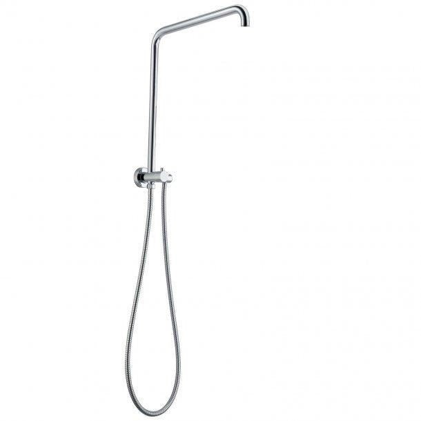 530mm Height Round Chrome Shower Station without Shower Head and Handheld Shower