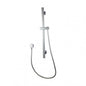Square Chrome Wall Mounted Sliding Rail with Water Hose & Wall Connector Only