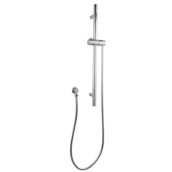 Round Chrome Stainless Steel Railwithout Handheld Shower,Fixed Wall Connector Set