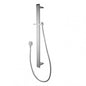 Square Chrome Sliding Shower Rail without Handheld Shower