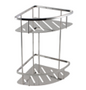 Chrome Stainless Steel 2 Tier Shower Caddy Shelf