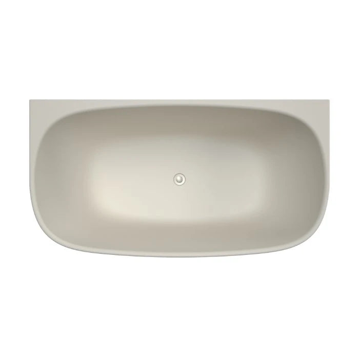Caroma Contura II 1500 Back To Wall Freestanding Bath Matte Clay