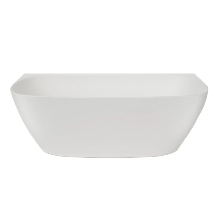 Caroma Contura II 1700 Back To Wall Freestanding Bath Matte White