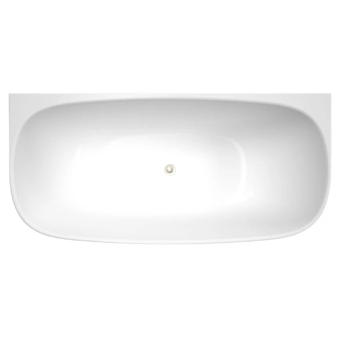 Caroma Contura II 1700 Back To Wall Freestanding Bath White