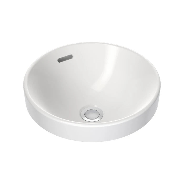 Caroma Round Inset Basin 350mm (No Tap Hole) White