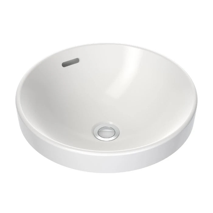 Caroma Round Inset Basin 400mm (No Tap Hole) White