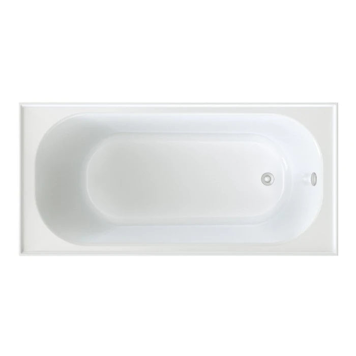 Caroma Round Bath 1525 With Overflow White