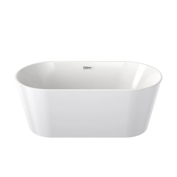 Caroma Round Freestanding Bath 1400 With Overflow White