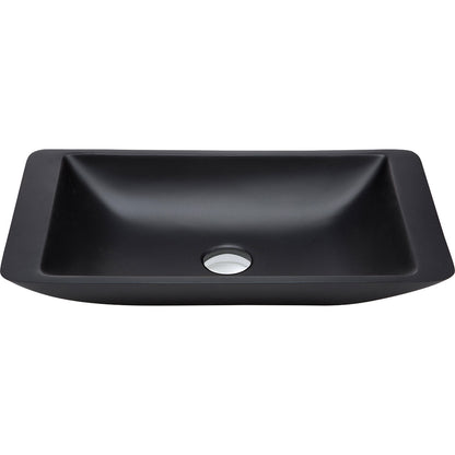 CLASSIQUE 600 Matte Black Stone Basin 600 x 345 x 105mm