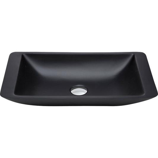 CLASSIQUE 600 Matte Black Stone Basin 600 x 345 x 105mm