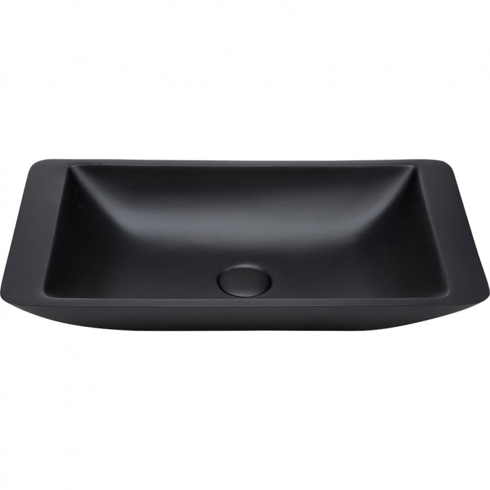 CLASSIQUE 600 Matte Black Stone Basin 600 x 345 x 105mm