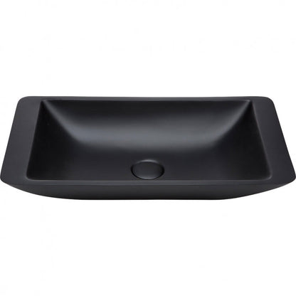 CLASSIQUE 600 Matte Black Stone Basin 600 x 345 x 105mm