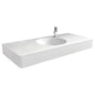 ENCANTO 1200 Solid Surface Wall Hung Centre Basin with Overflow 1TH