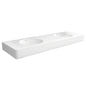 ENCANTO 1400 Solid Surface Wall Hung Double Basin with Overflow NTH