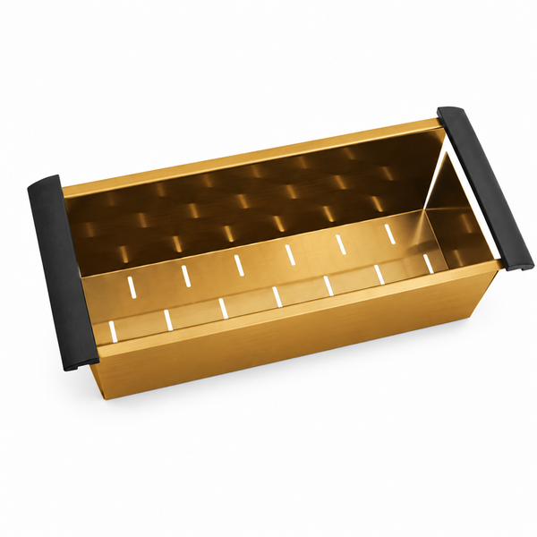 440mm Square Stainless Steel Colander for Kitchen Sink
