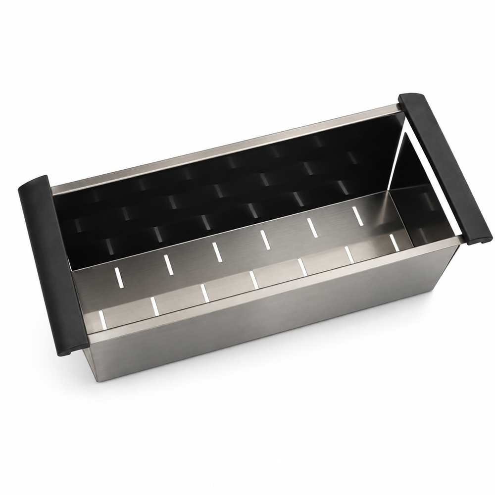440mm Square Stainless Steel Colander for Kitchen Sink