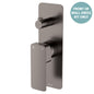 Tono Wall Diverter Mixer Dress Kit, Gun Metal, Rectangular Plate