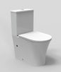 Tornado Rimless Toilet Suite + Slim Seat + S trap COPY