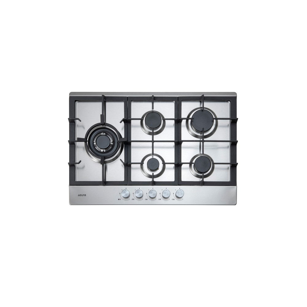75cm Gas Cooktop 5 Burner Left Wok