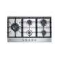 90cm 5 Burner Gas Cooktop + Left Hand Wok C.I.T Flame failure device