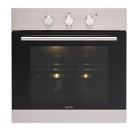60cm Fan forced 4 function Oven 120 minute cutout timer 10 amp plug in
