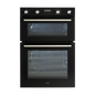60cm/w x 88cm/h , Double Oven , Top Oven , 4 x function 38ltr Gross capacity ,  Bottom Oven,  9 x function 72tr Gross capacity Programmable Timer Touch Clock