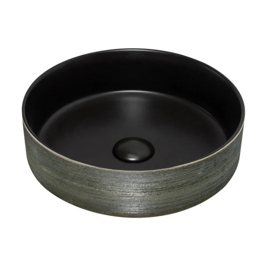 Florencia Counter Top Basin Scratch Black Matte Black