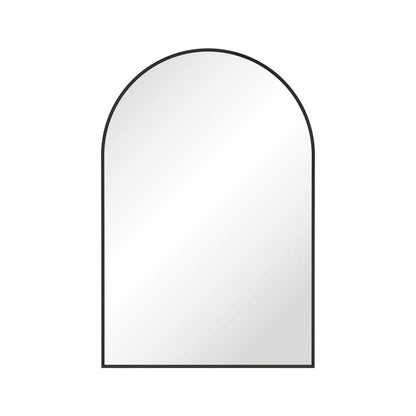Arch Matte Black Framed Mirror