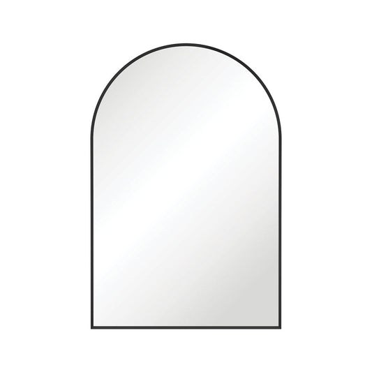 Arch Matte Black Framed Mirror