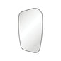 Capriccio Matte Black Asymmetrical Framed Mirror