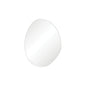 Pebble Matte White Asymmetrical Framed Mirror, 700 x 920mm