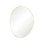 Pebble Urban Brass Asymmetrical Framed Mirror, 900 x 1200mm