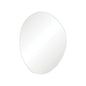 Pebble Matte White Asymmetrical Framed Mirror, 900 x 1200mm