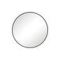 REBA Round Framed Mirror 600mm Matte Black