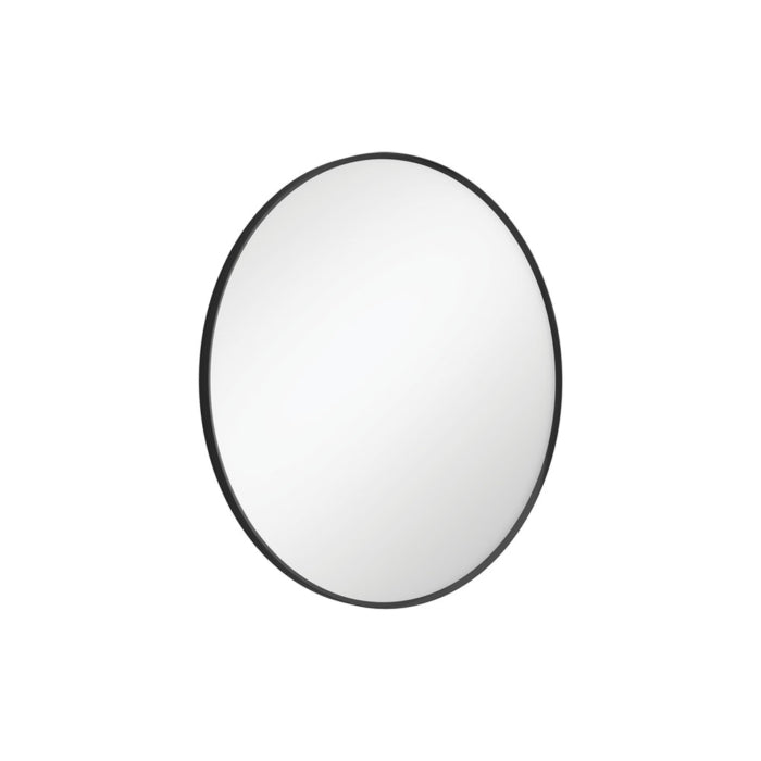 REBA Round Framed Mirror 600mm Matte Black