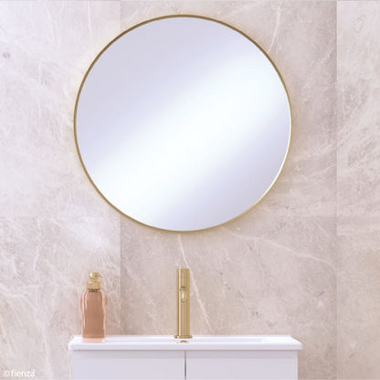 REBA Round Framed Mirror 800mm Urban Brass