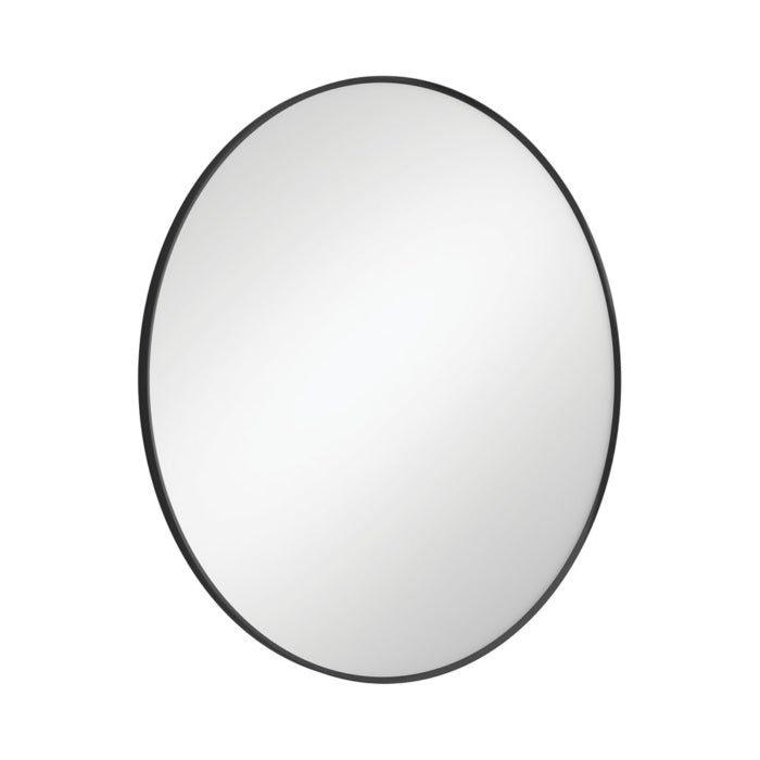 REBA Round Framed Mirror 800mm Matte Black