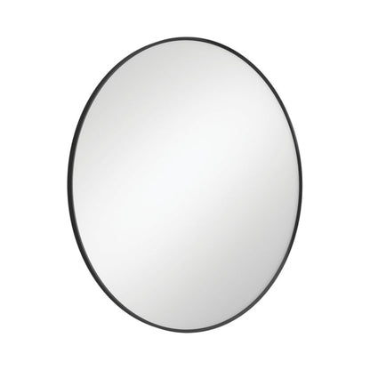 REBA Round Framed Mirror 800mm Matte Black