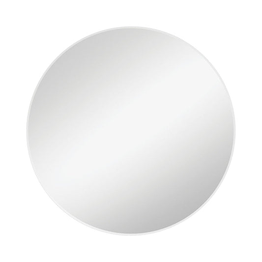 REBA Round Framed Mirror Matte White 800mm